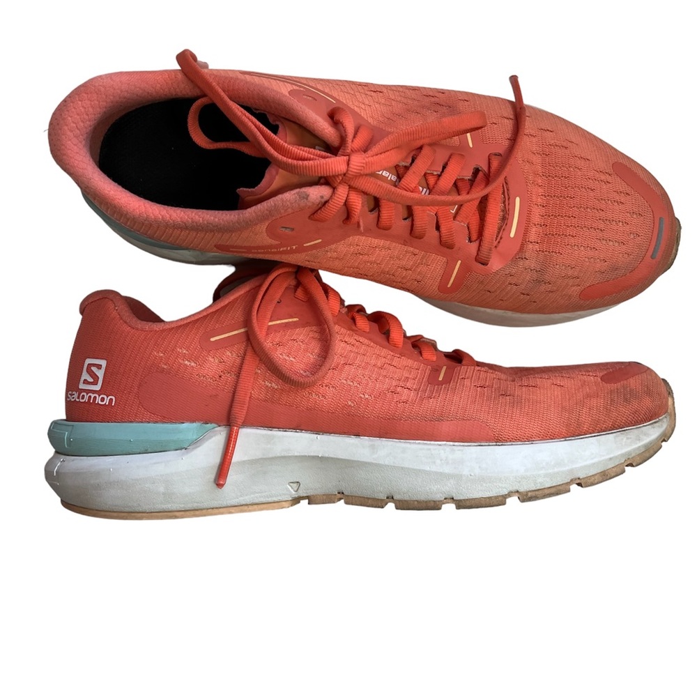 Salomon Sonic 4 Balance Review ad Running Shoes Orange Sherbet Color Size 9